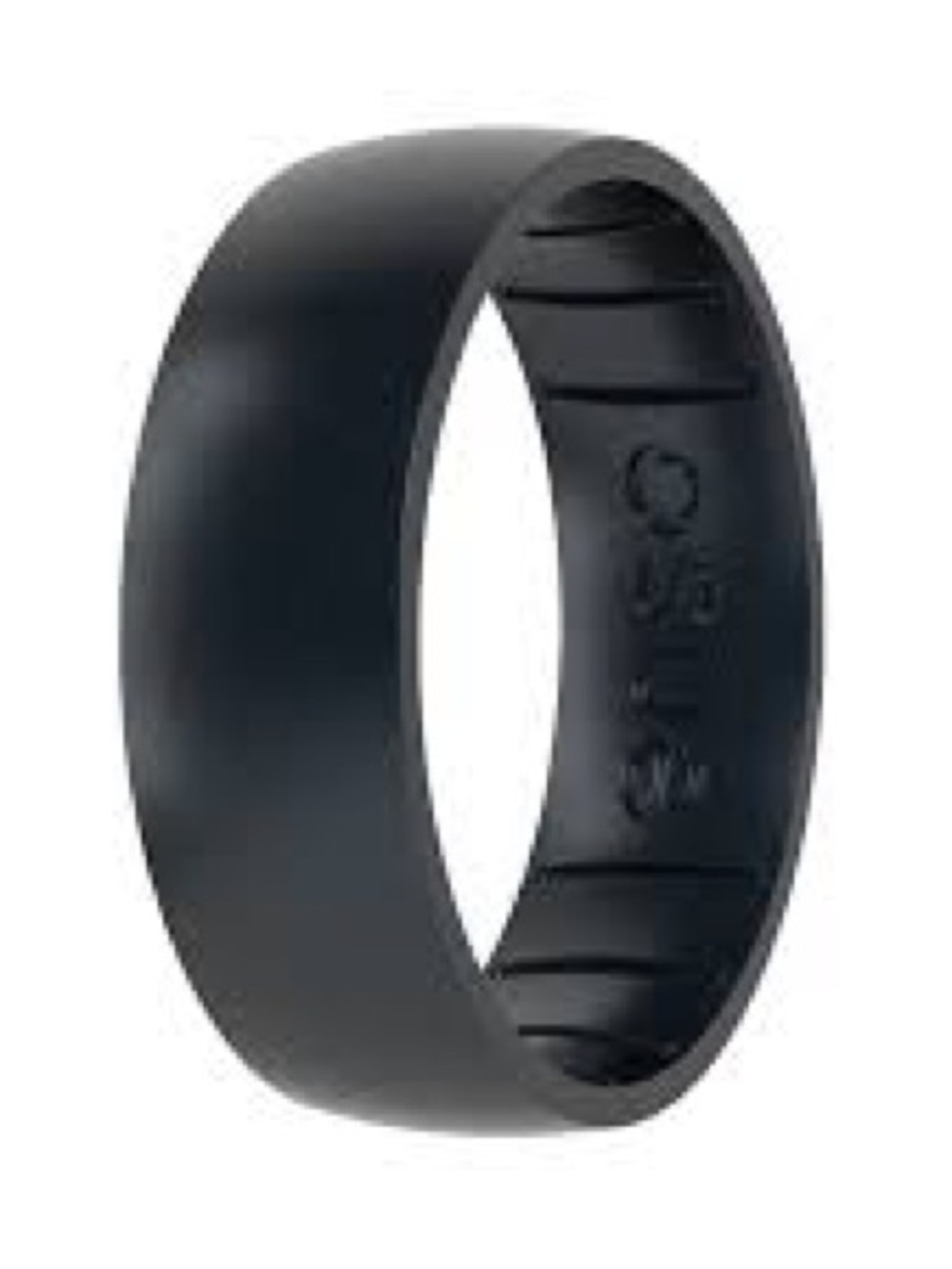 Enso Black obsidian Rise Ring Size 7 - Silicone Ring - Picture 4 of 4